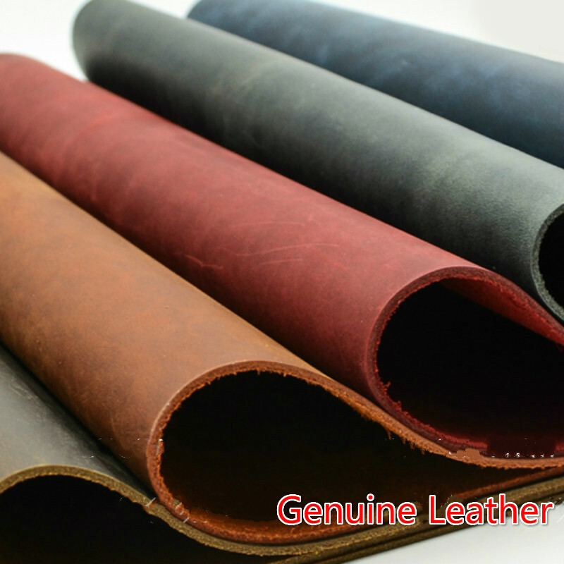 2mm Genuine Leather Fabric Real Cowhide DIY Handmade Craft Wallet Purse Notebook