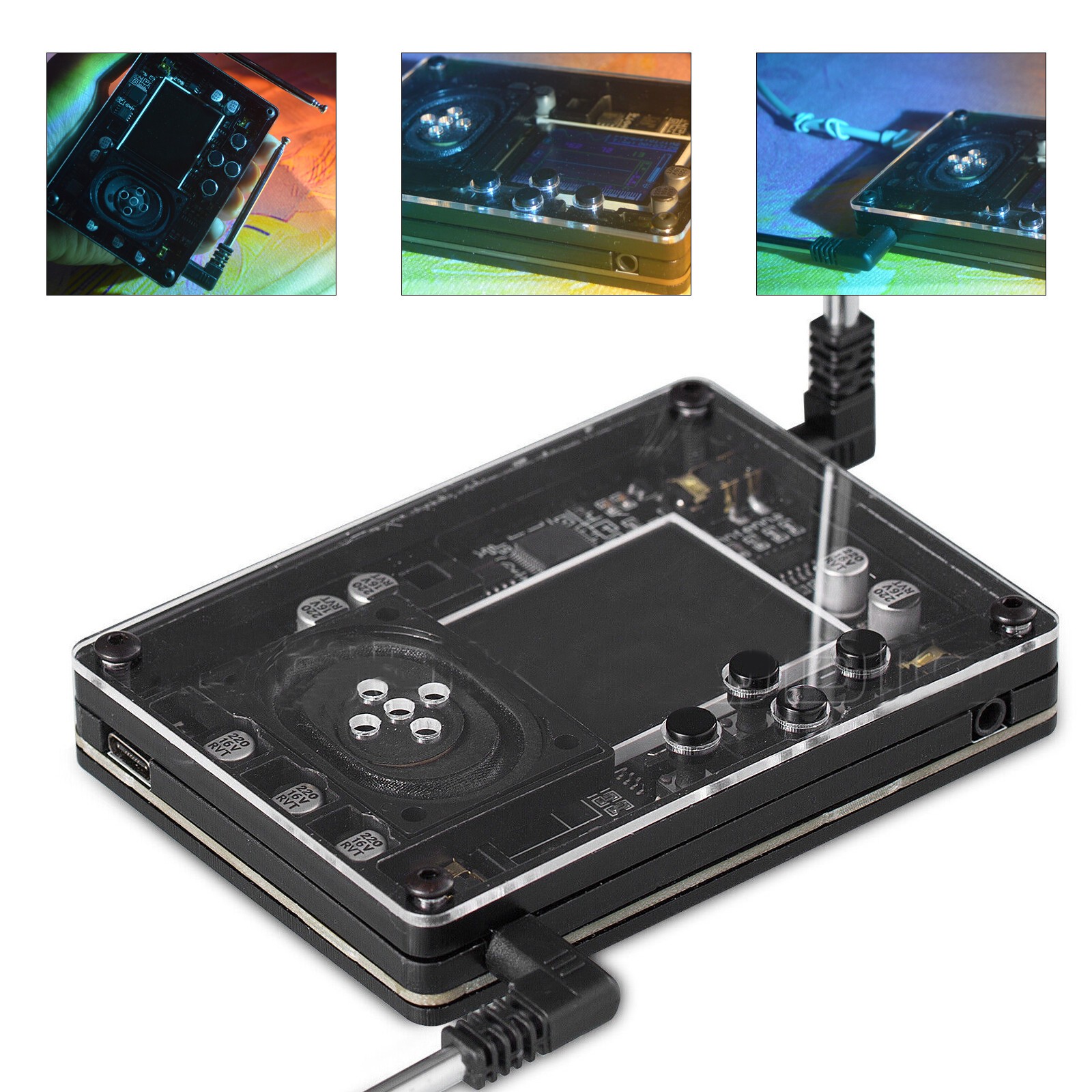 Mini Theremin Musical Electronic Creative Instrument with Screen Display NewyAeB