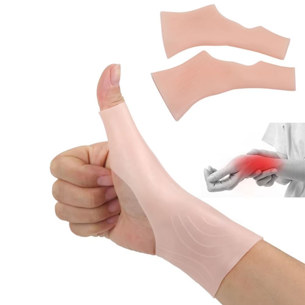Silicone Therapy Wrist Thumb Support Gloves Arthritis Pressure Corrector Glove