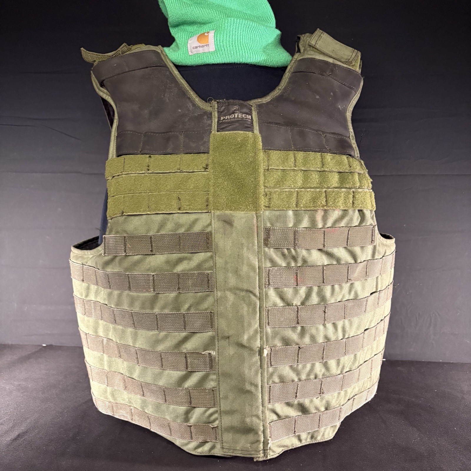 Protech 3A Tactical Carrier Size Large Vest Overlap Chest IIIA Shoulder Armor
