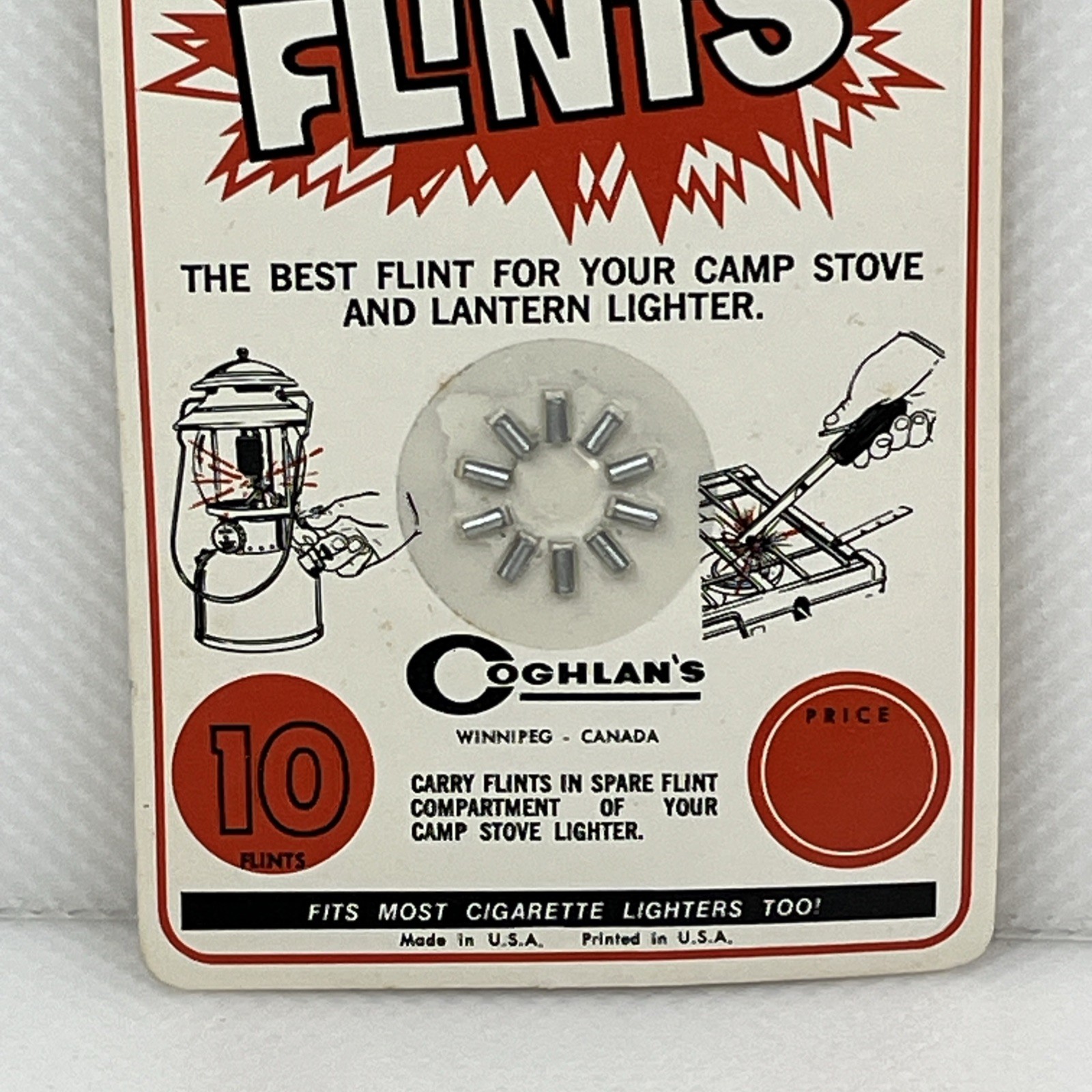 Coghlan's Replacement Flints (10 Count) Camp Stove Lantern Lighter