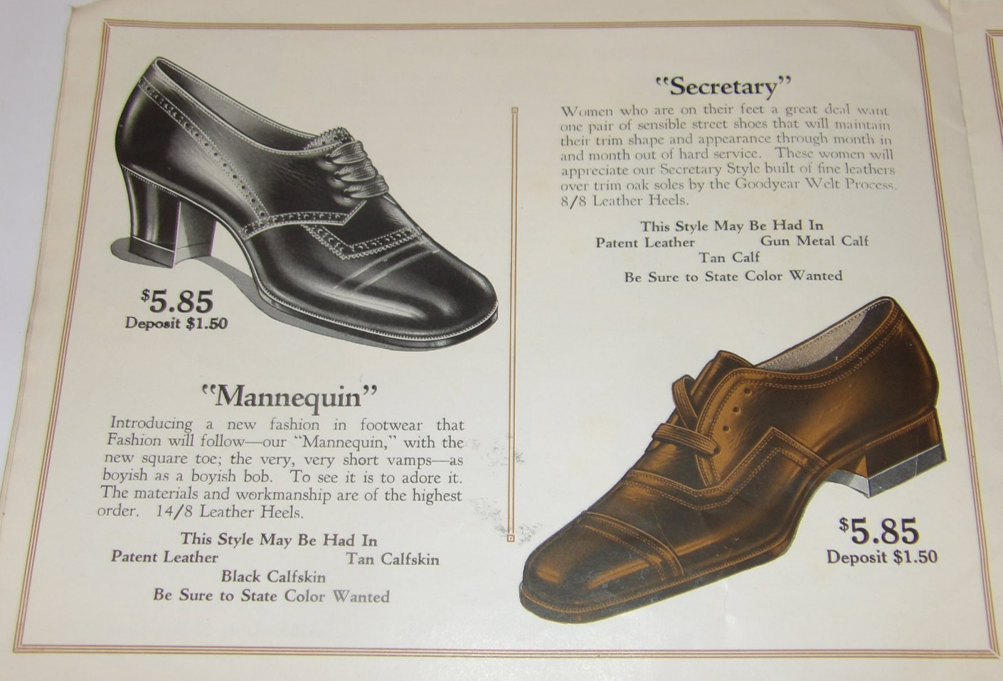 VINTAGE 1926 MEN'S & WOMEN'S SHOE CATALOG! BOOTS! PICTURES & PRICES! WORK/DRESS!