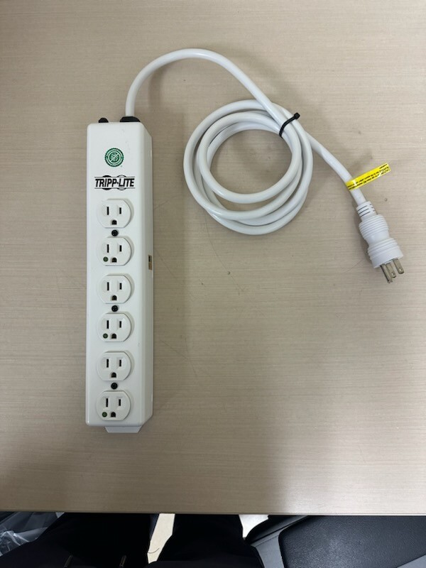 Tripp Lite PS-606-HG Safe-IT Power Strip Hospital Medical Antimicrobial 120V