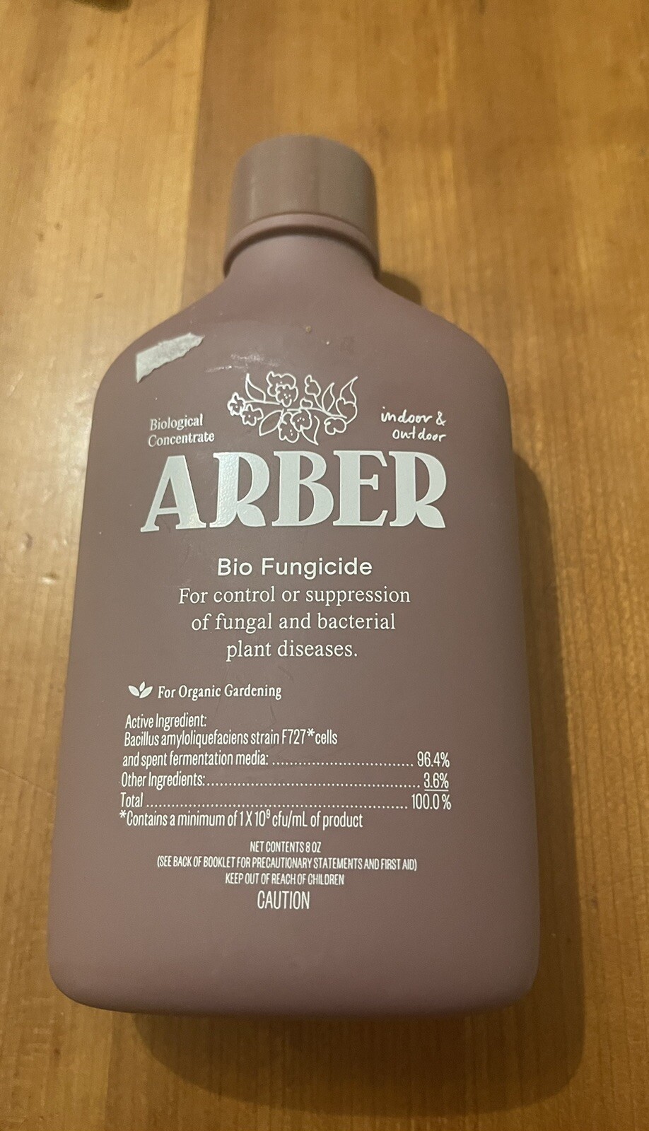 ARBER Bio Fungicide Indoor & Outdoor Use for Organic Gardening Against Disease