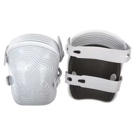 Westward 12F685 Knee Pad, Non-Marring, Foam Pad, Plastic Cap, Button And Loop