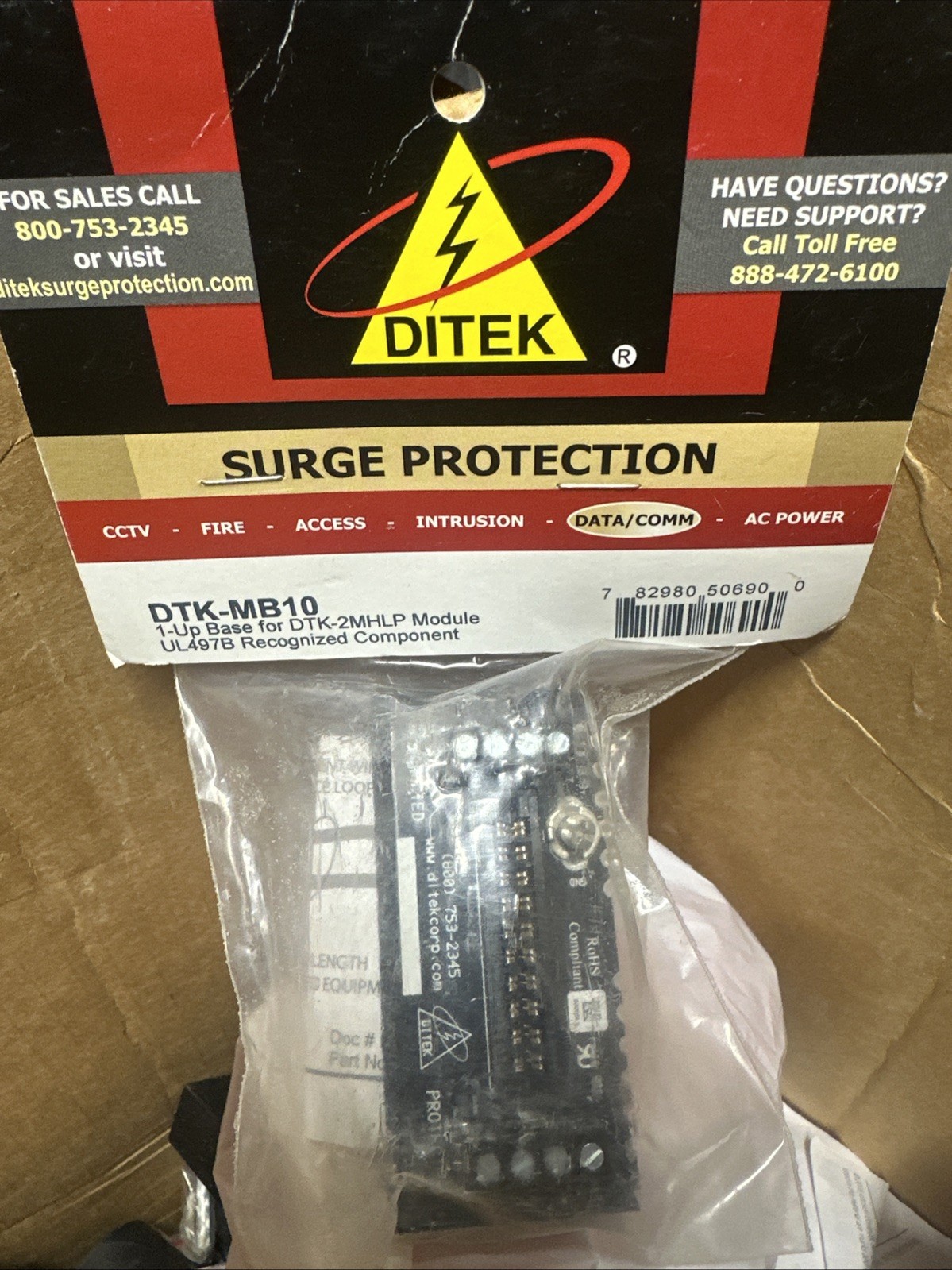 Ditek DTK-MB10 - Same Day Shipping (SEALED) NEW Surge Protection