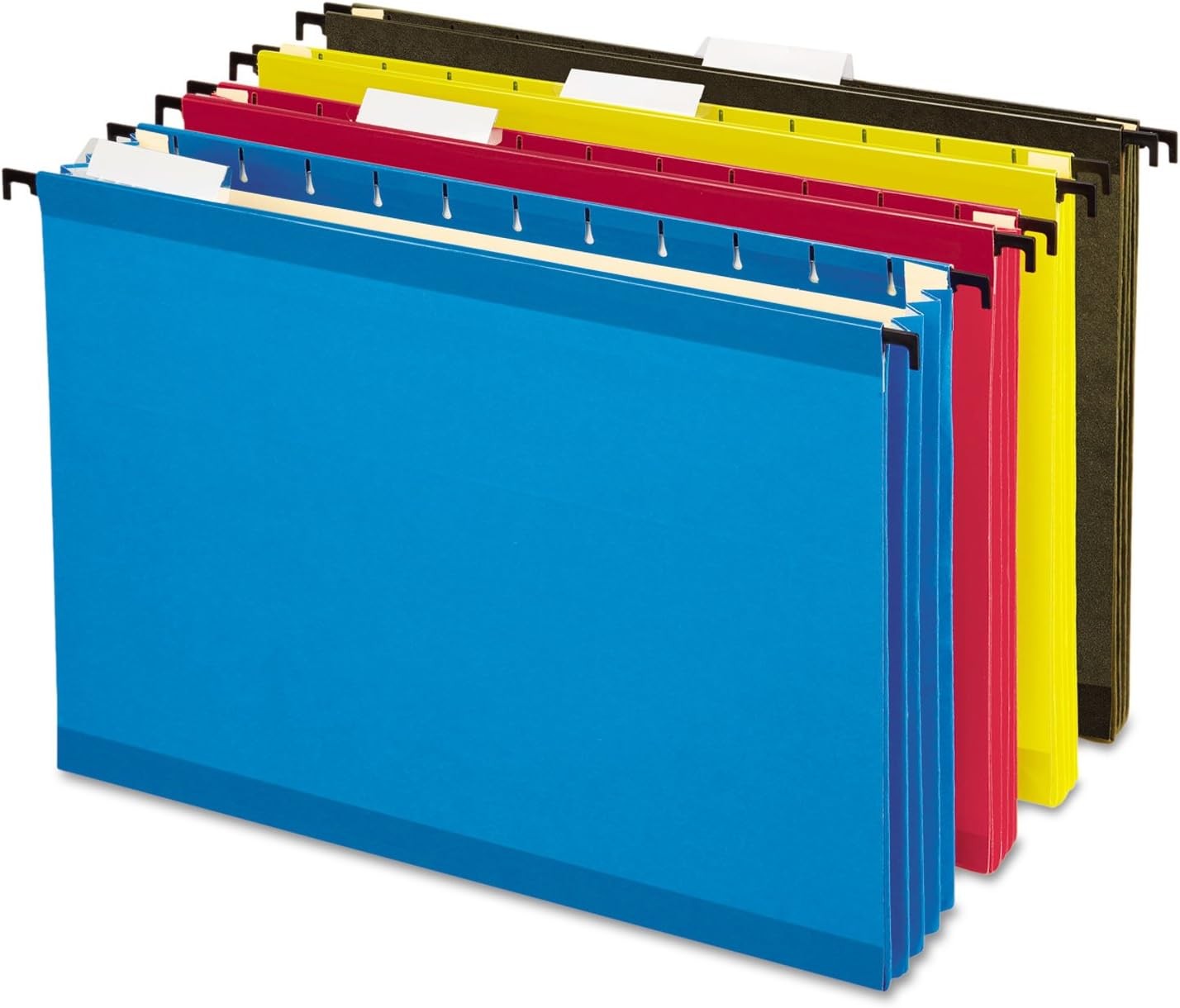 SureHook Reinforced Extra Capacity Hanging Pockets, Letter Size, Assorted