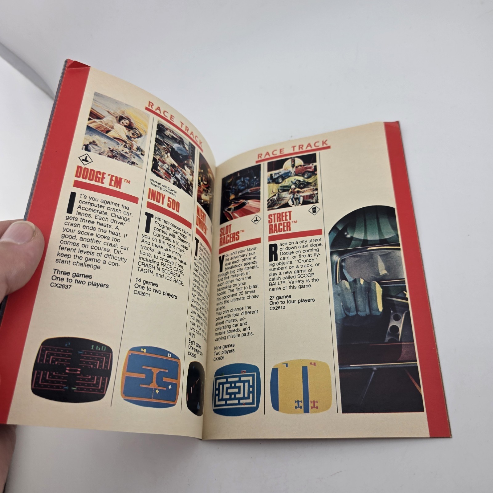 Original Vintage 1981 ATARI 2600 45 Video GAME PROGRAM CARTRIDGE CATALOG