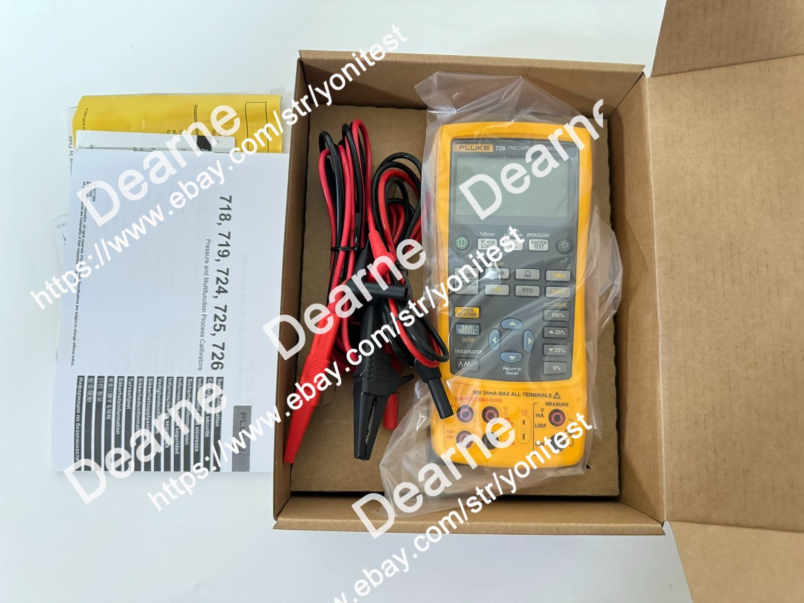 Fluke 726 Precision Multifunction Process Calibrator/ Good function #$