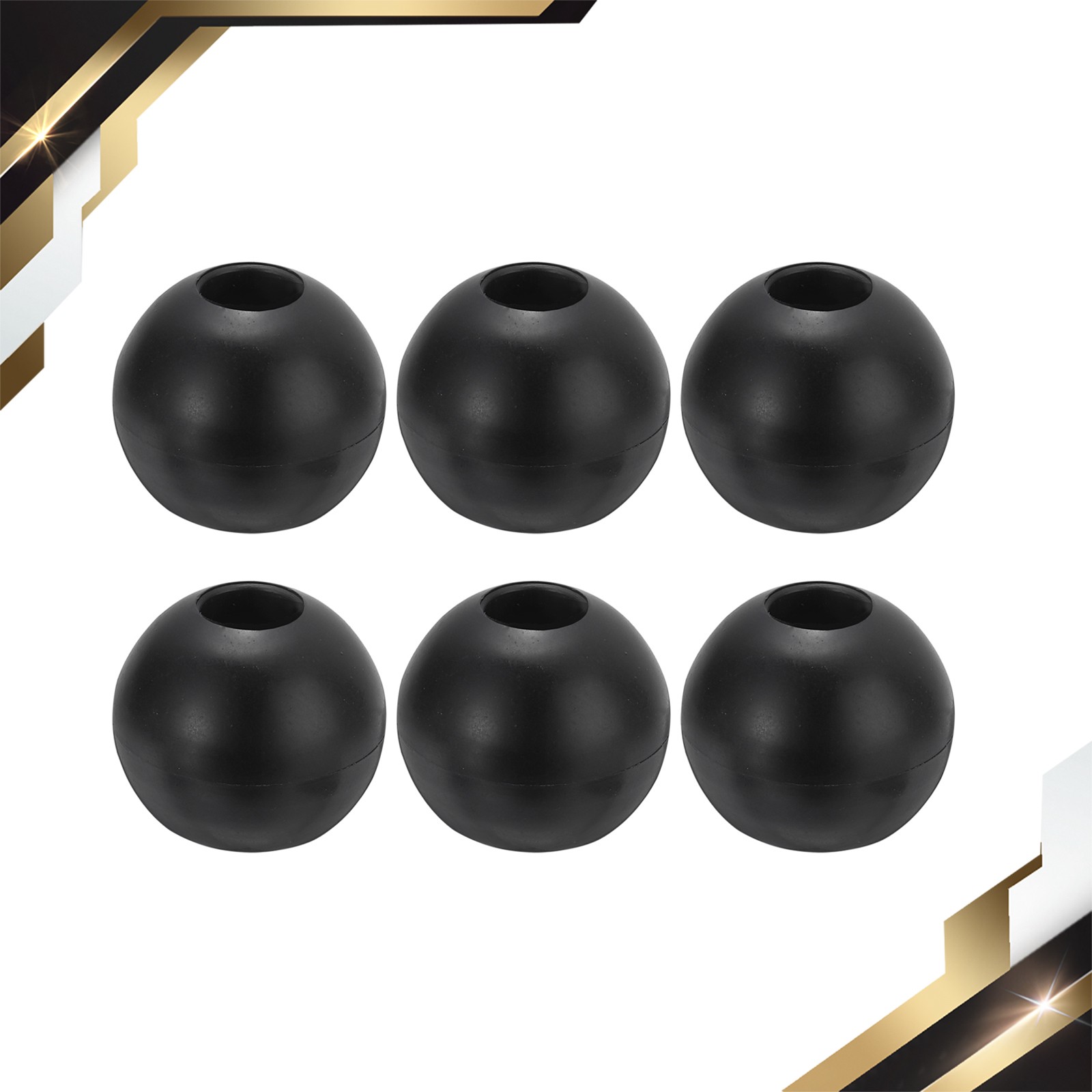 6 Set Cable Ball Stopper Rubber Gym Machine Accessories Cable Fitness Black