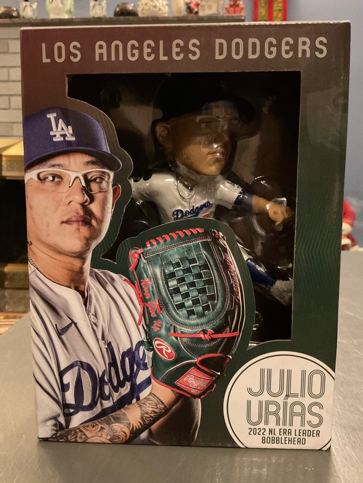 Julio Urias 2022 NL ERA Leader Bobblehead LA Dodgers NEW