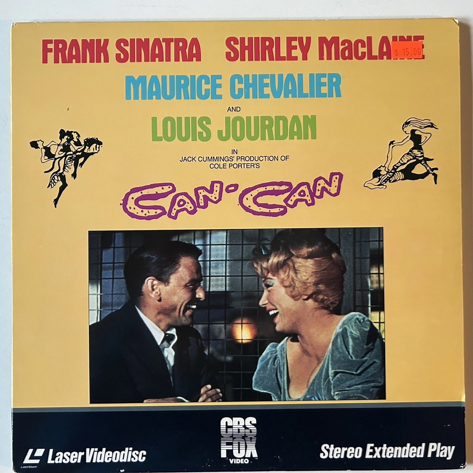Can Can LASERDISC Frank Sinatra, Shirley, Mclean, Maurice Chevalier