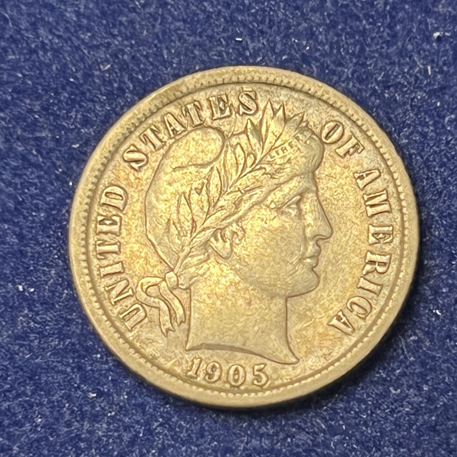1905-S Barber Silver Dime Rare Key Date San Francisco