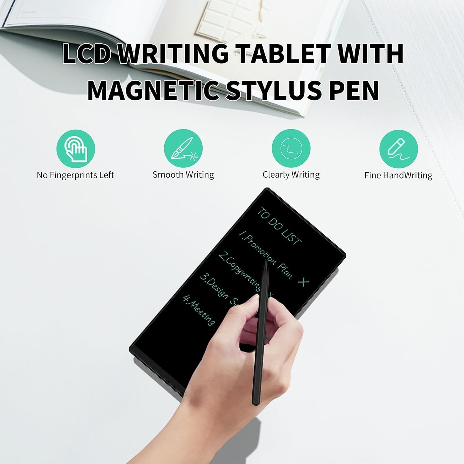 6.5 Inch LCD Writing Tablet - Reusable Digital Notepad for Office and Study