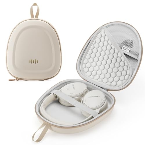 Headphone Hard Case Replacement for Bose QuietComfort Ultra QC45 QC35 Beige