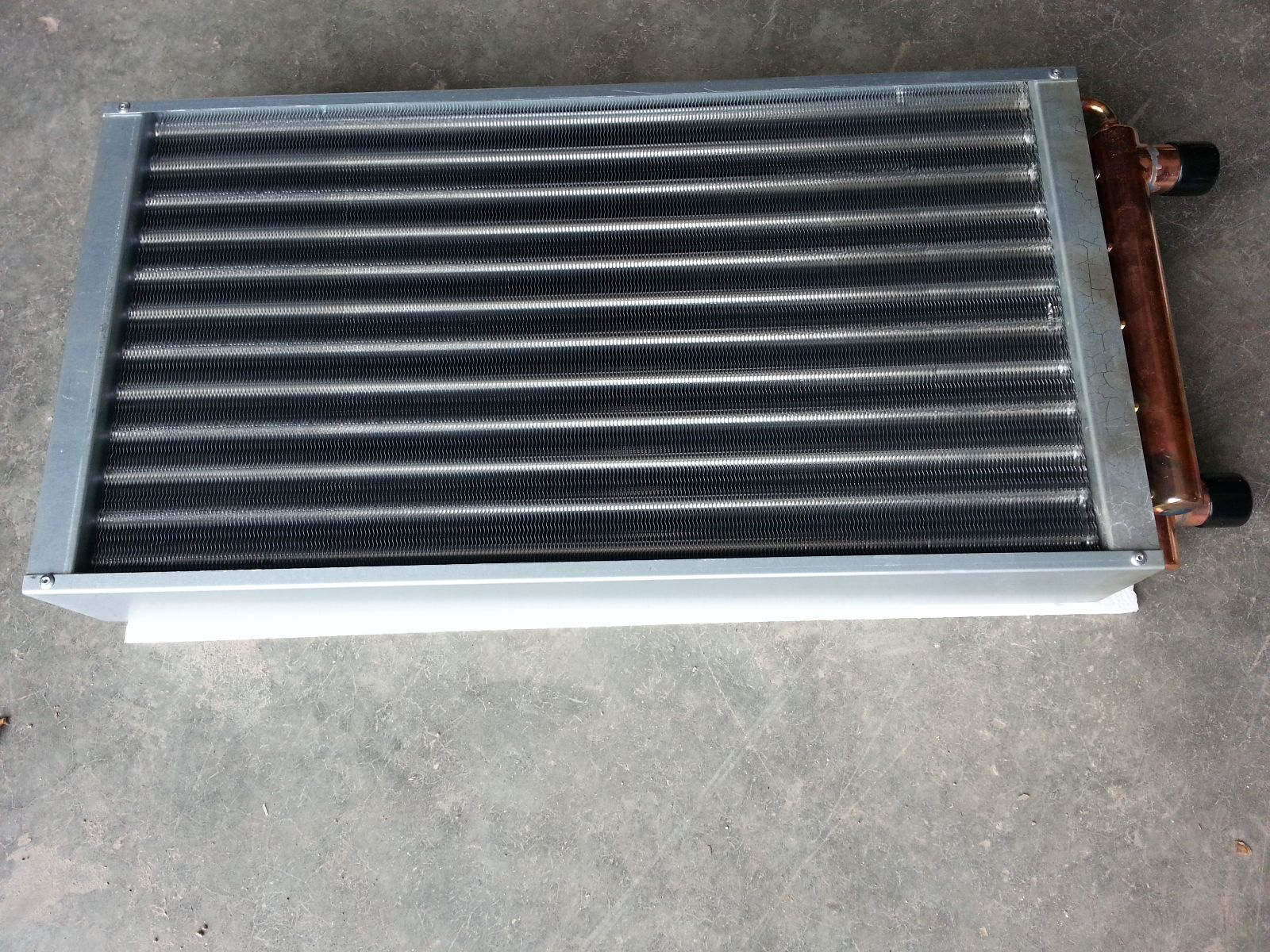 Outdoor Wood Furnace Boiler Water to Air Heat Exchanger 22X22 american royal