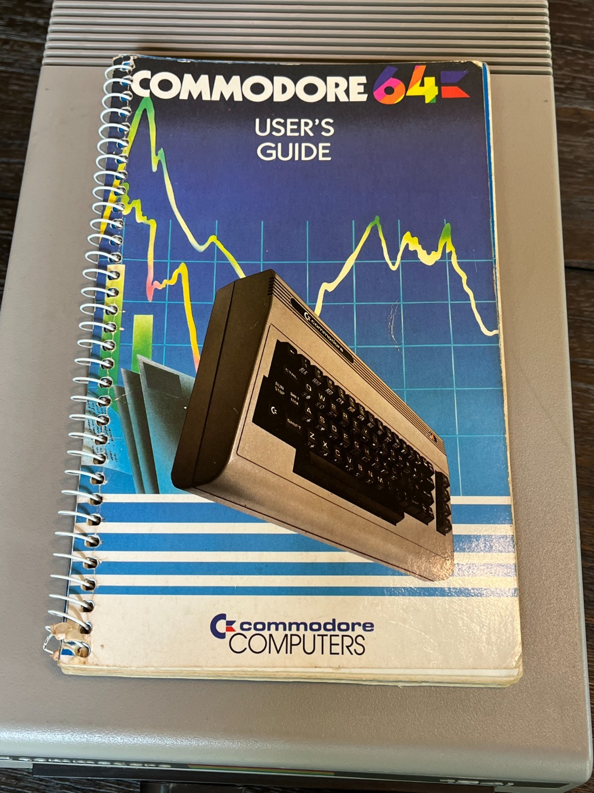 Vtg Commodore 64 Personal Computer DISK DRIVE 1541 & Users Guide UNTESTED AS IS