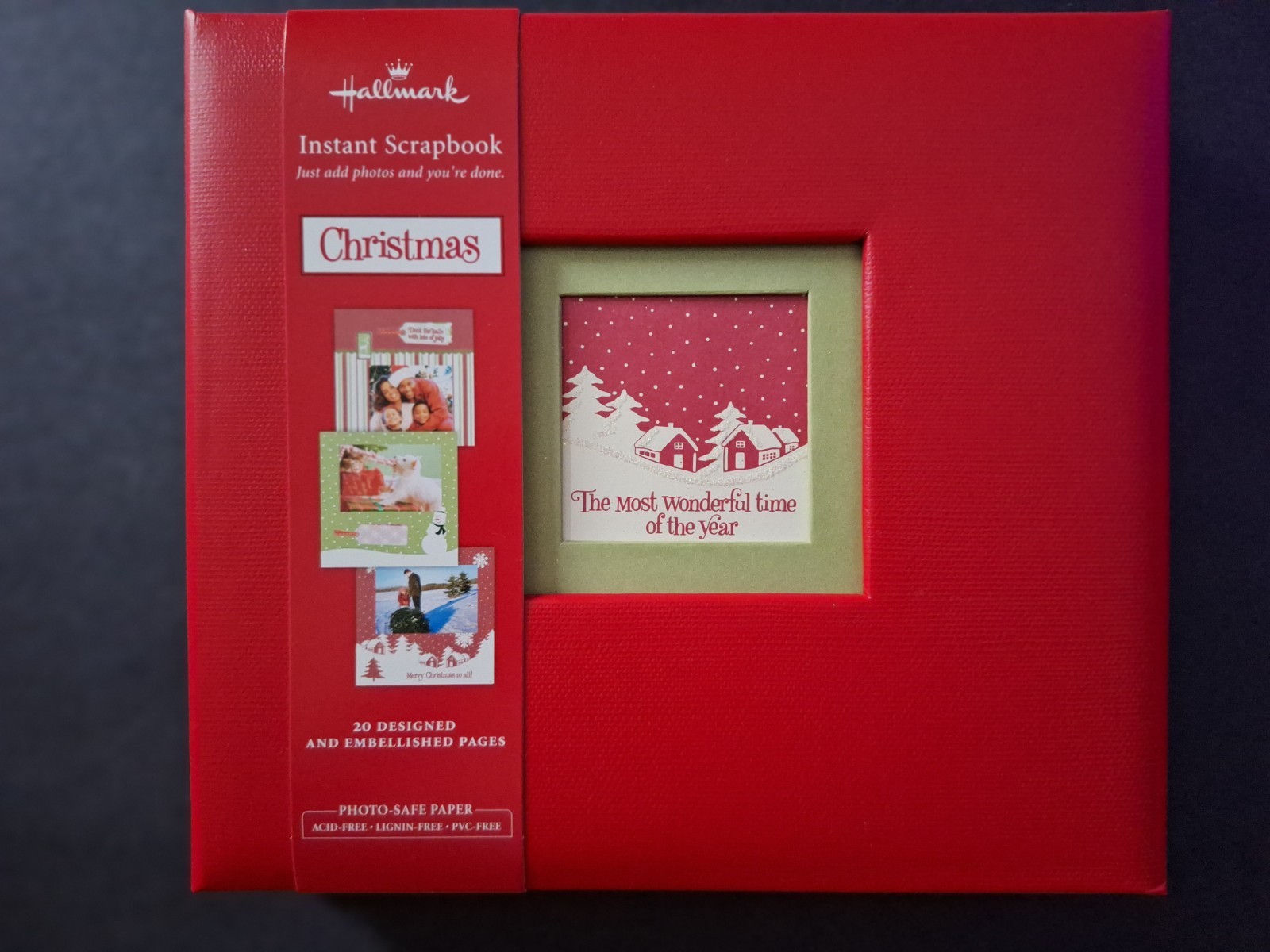 NEW Hallmark The Most Wonderful Time of the Year Christmas Instant Scrapbook