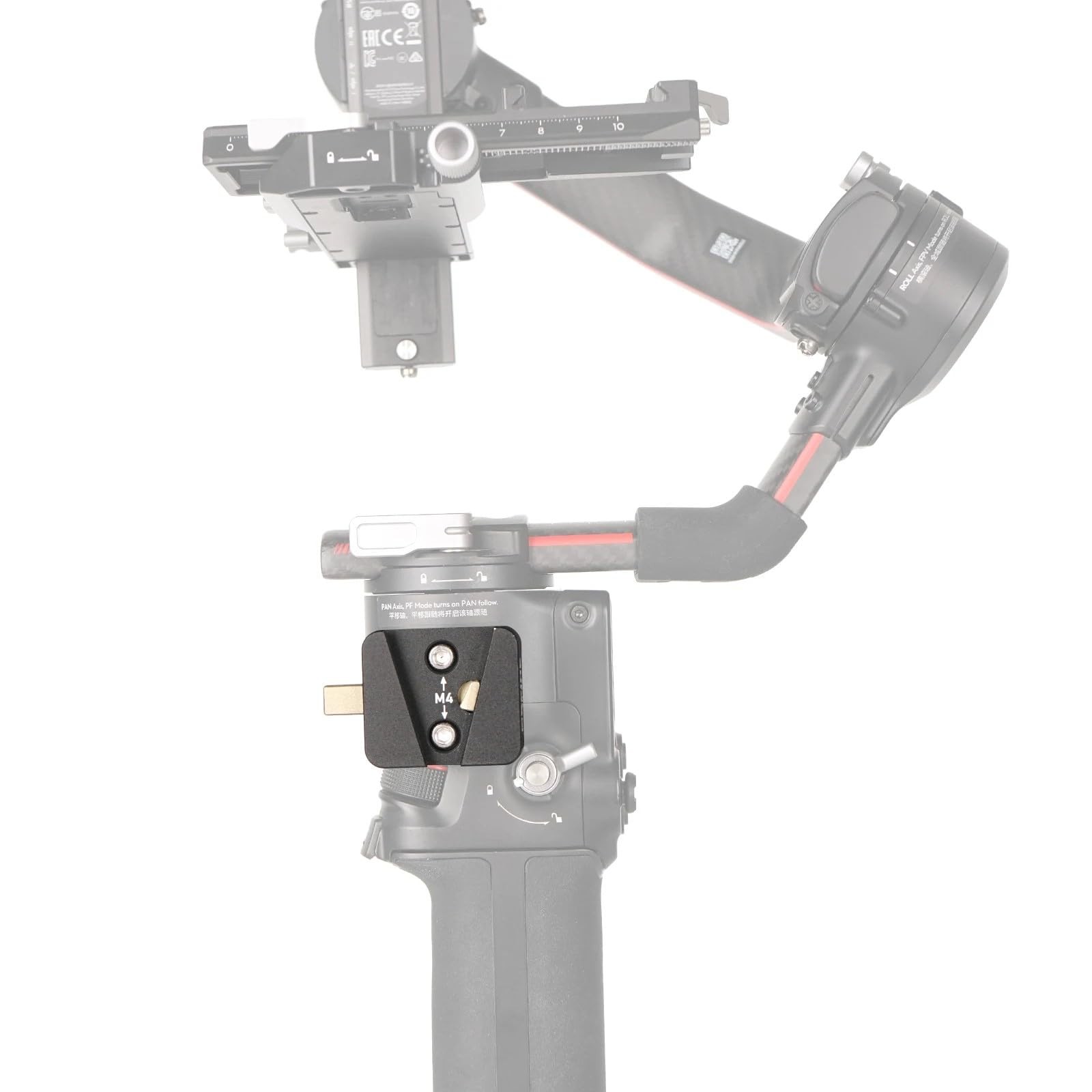 VR-04 Mini V Mount Plate for DJI Ronin S2/S3 Stabilizer V Mount Battery V-Loc...