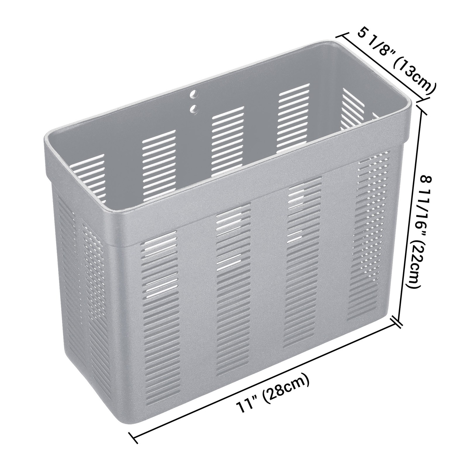 Yescom Storage Basket Organizer Holder for PC Mobile Cart Trolley Cart Silver
