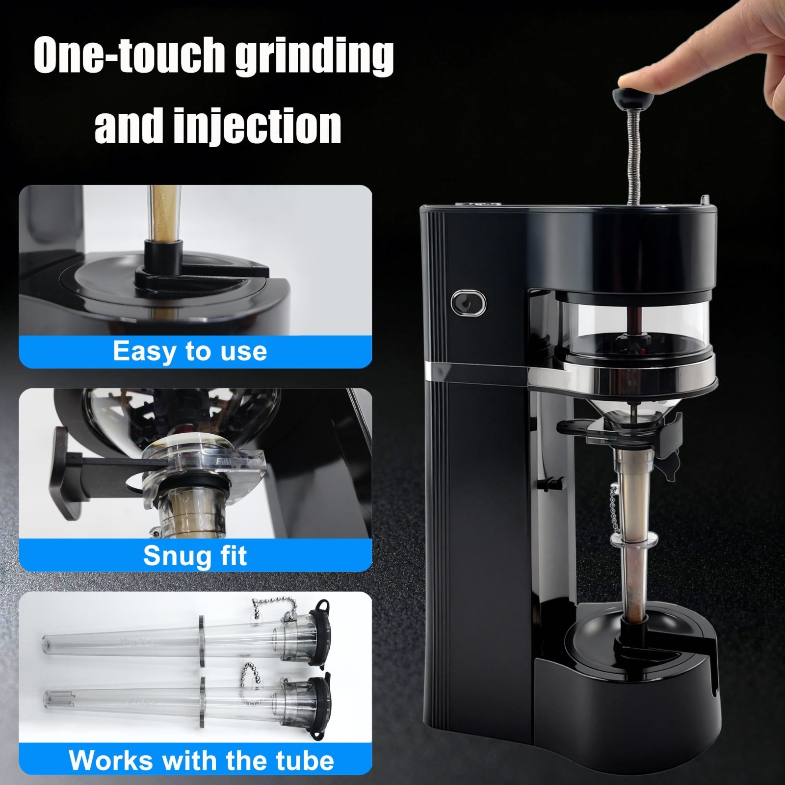 Automatic Cigarette Rolling Machine - Portable Spice Grinder & Filler for Rollin