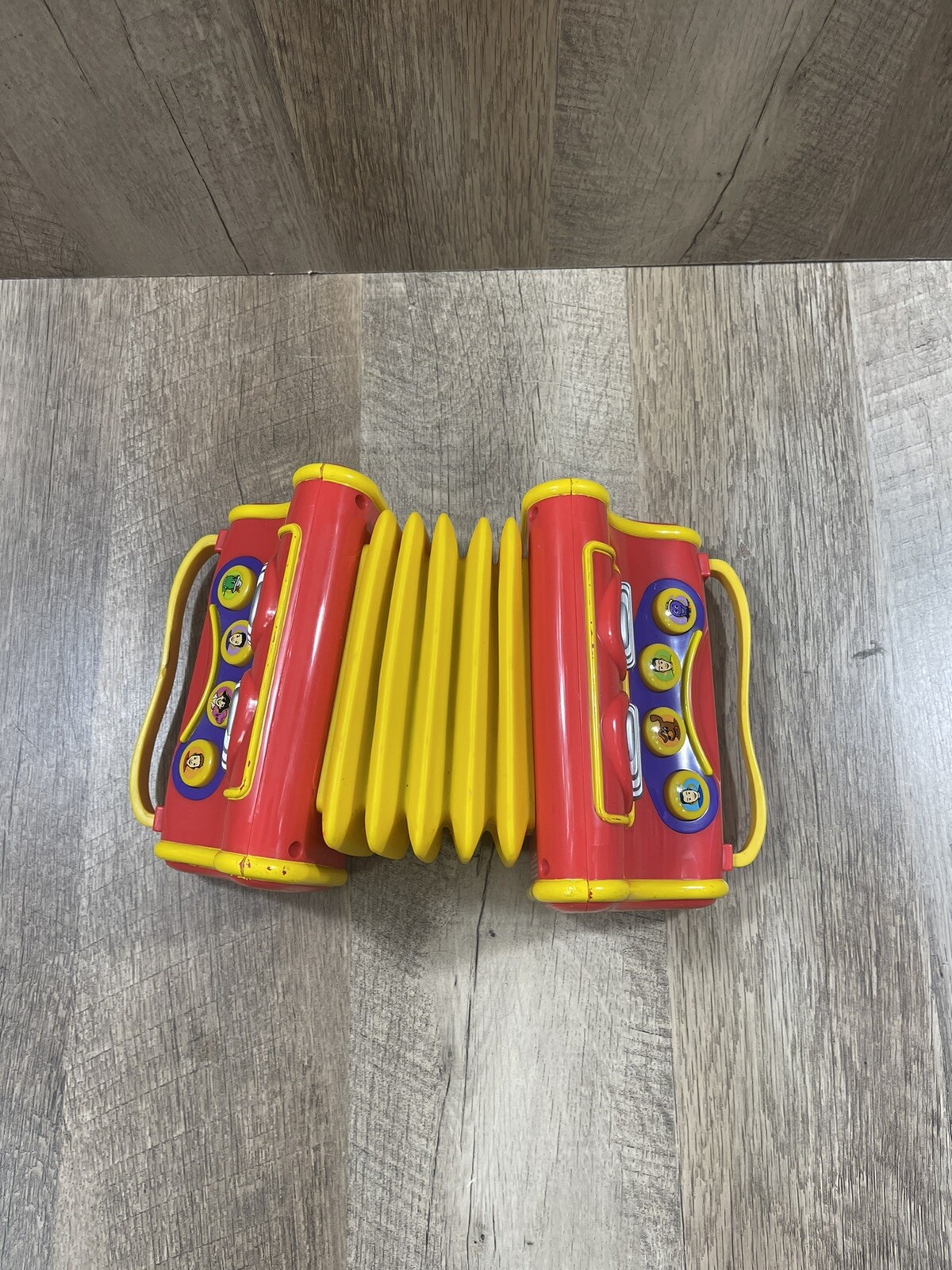 The Wiggles Spin Master Musical Accordion Toy 2004 Tested Works
