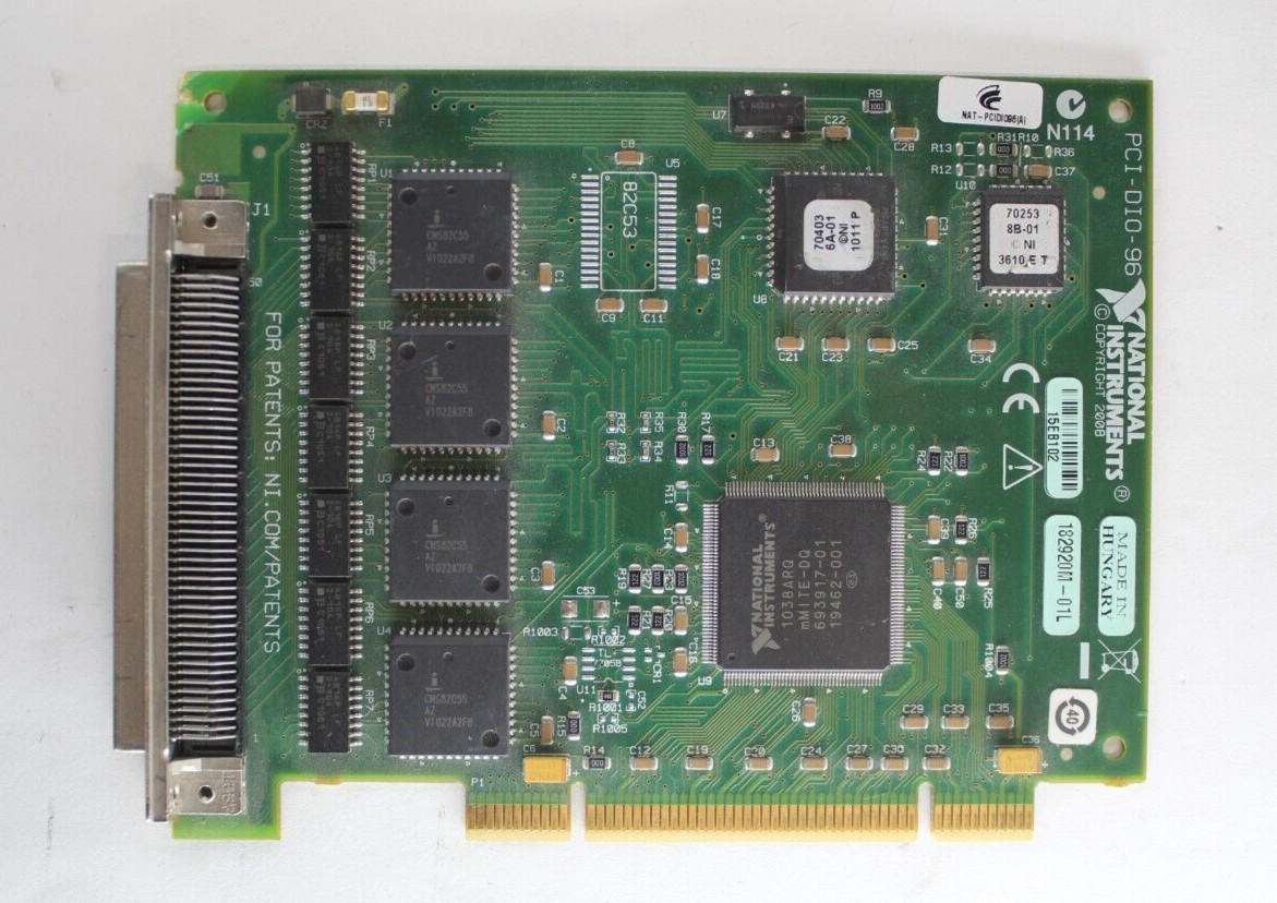 NATIONAL INSTRUMENTS PCI-DIO-96 182920M-01 Digital I/O Interface Card