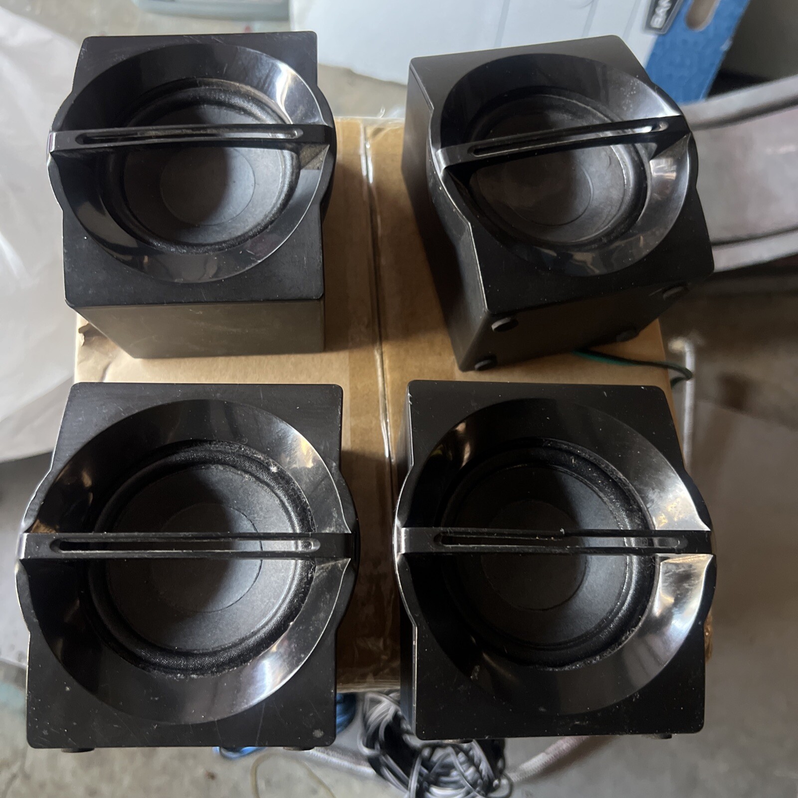 4 Speaker For Blackweb BWA18SB003 Dolby Digital 1000w Home Theater System…tested