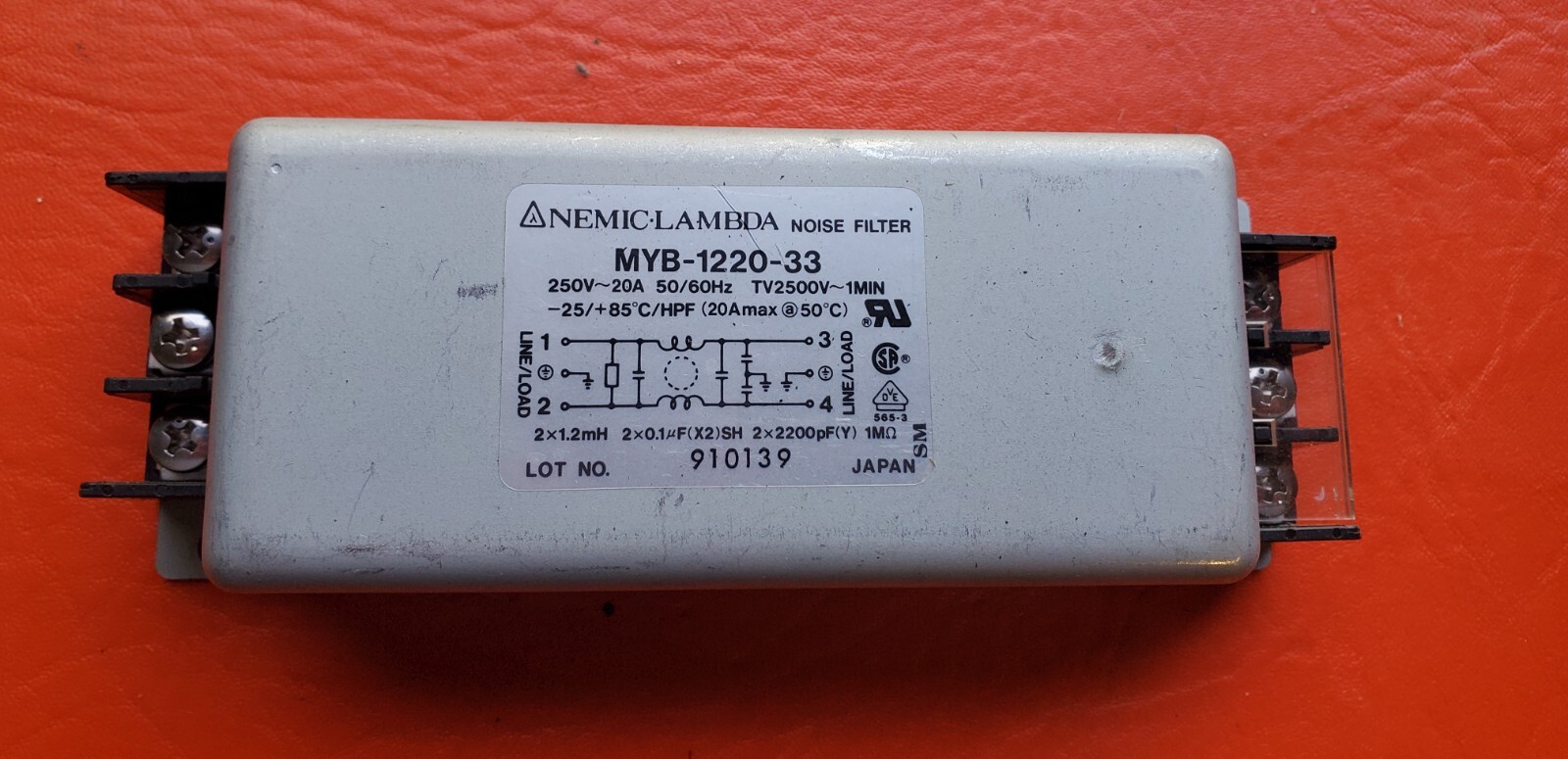 NEMIC-LAMBDA MYB-1220-33 Noise Filter