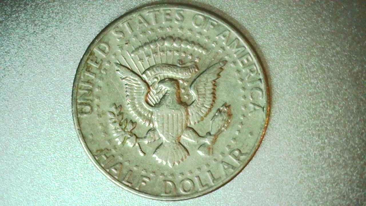 1976D Kennedy Half Dollar Error Coin - Filled Mint Mark "D" Error - 1237