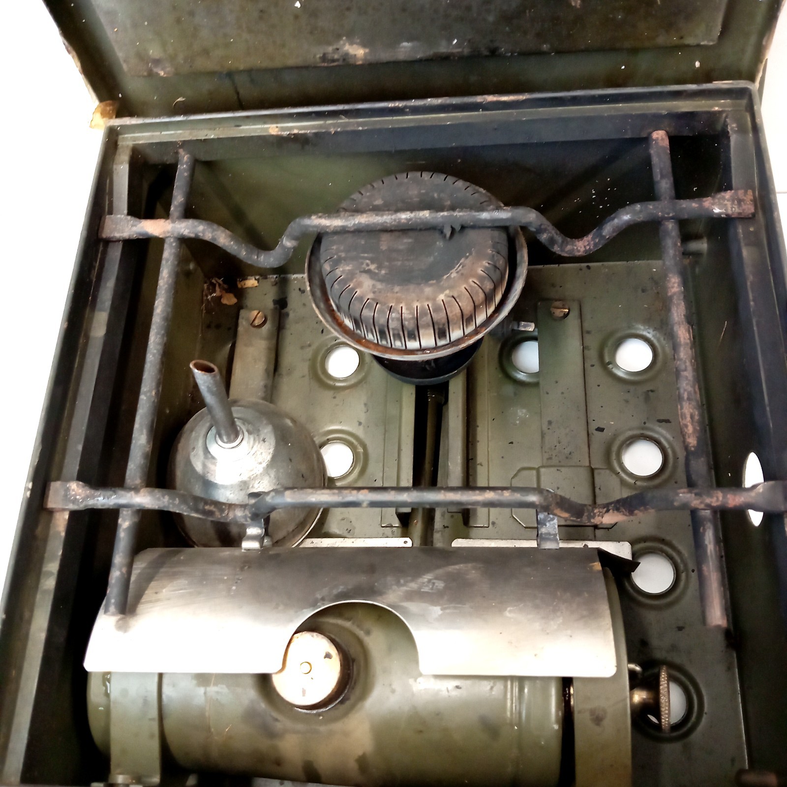 British Army No2 MK2 Modified Petrol Stove Field Cooker Vintage Original Army