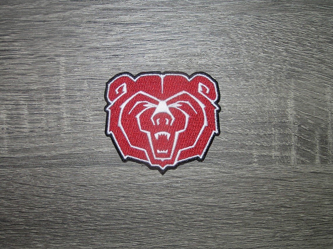 Missouri State Bears Vintage Style Embroidered Iron On Patch 3" x 2.5"