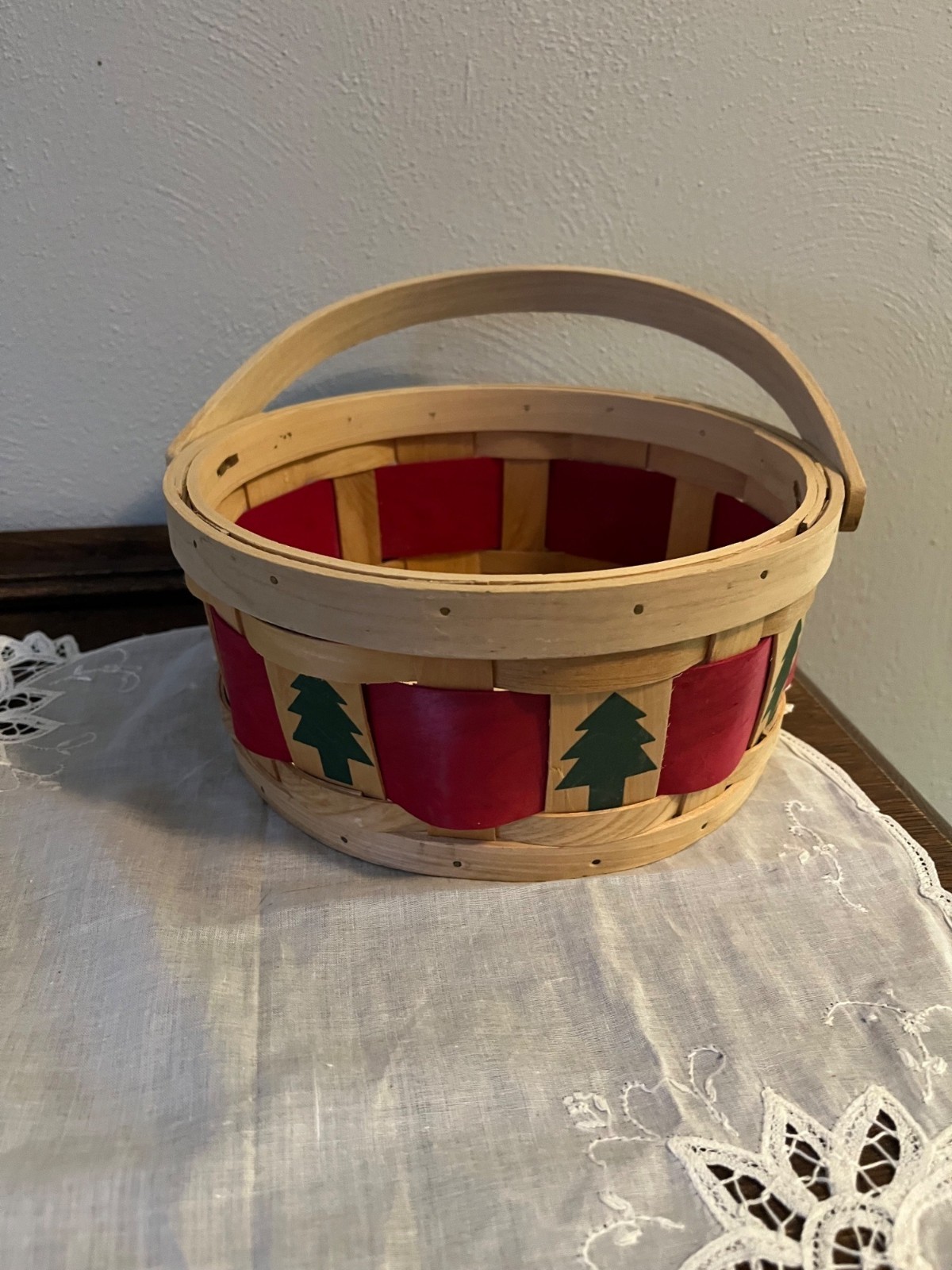 Wood Holiday Basket