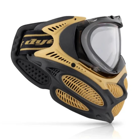 Dye i3 Pro Paintball Goggle/Mask System - Heritage Gold