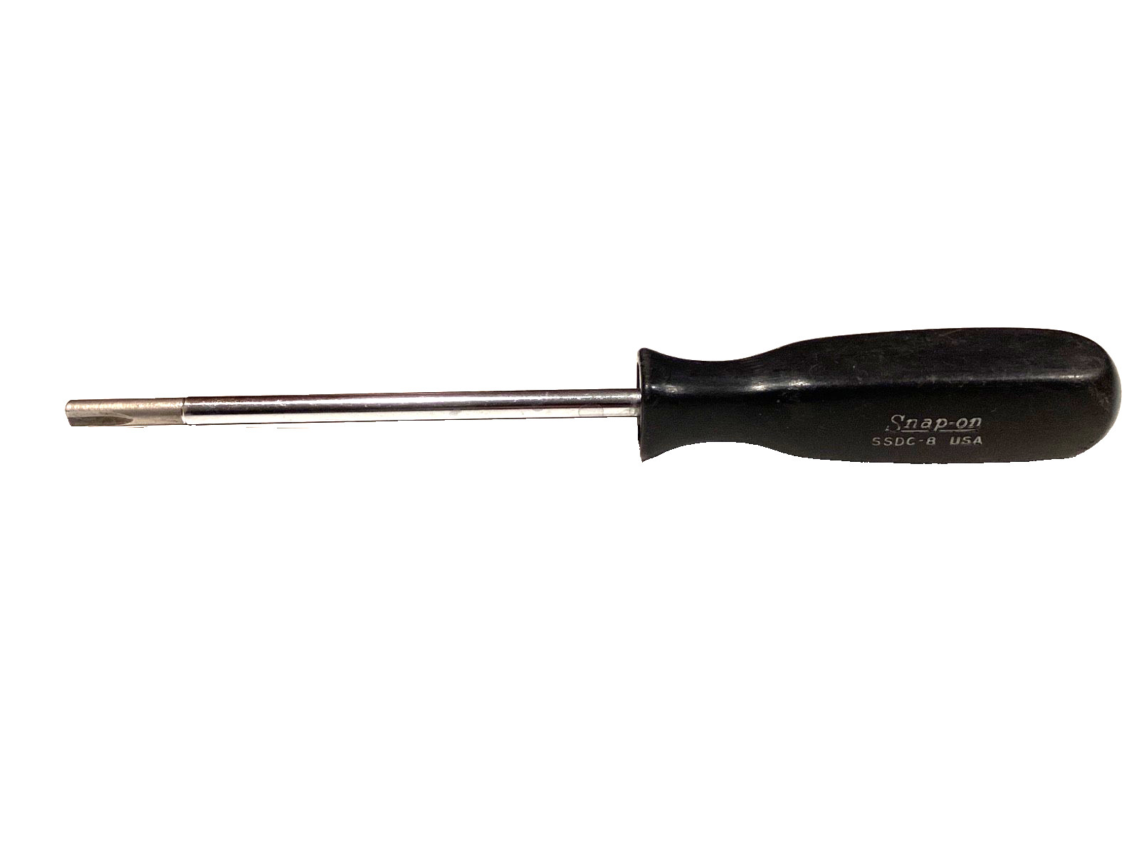 Snap On Vintage BLACK Hard Handle Clutch Tip Screwdriver 8.5” Long SSDC8 NICE