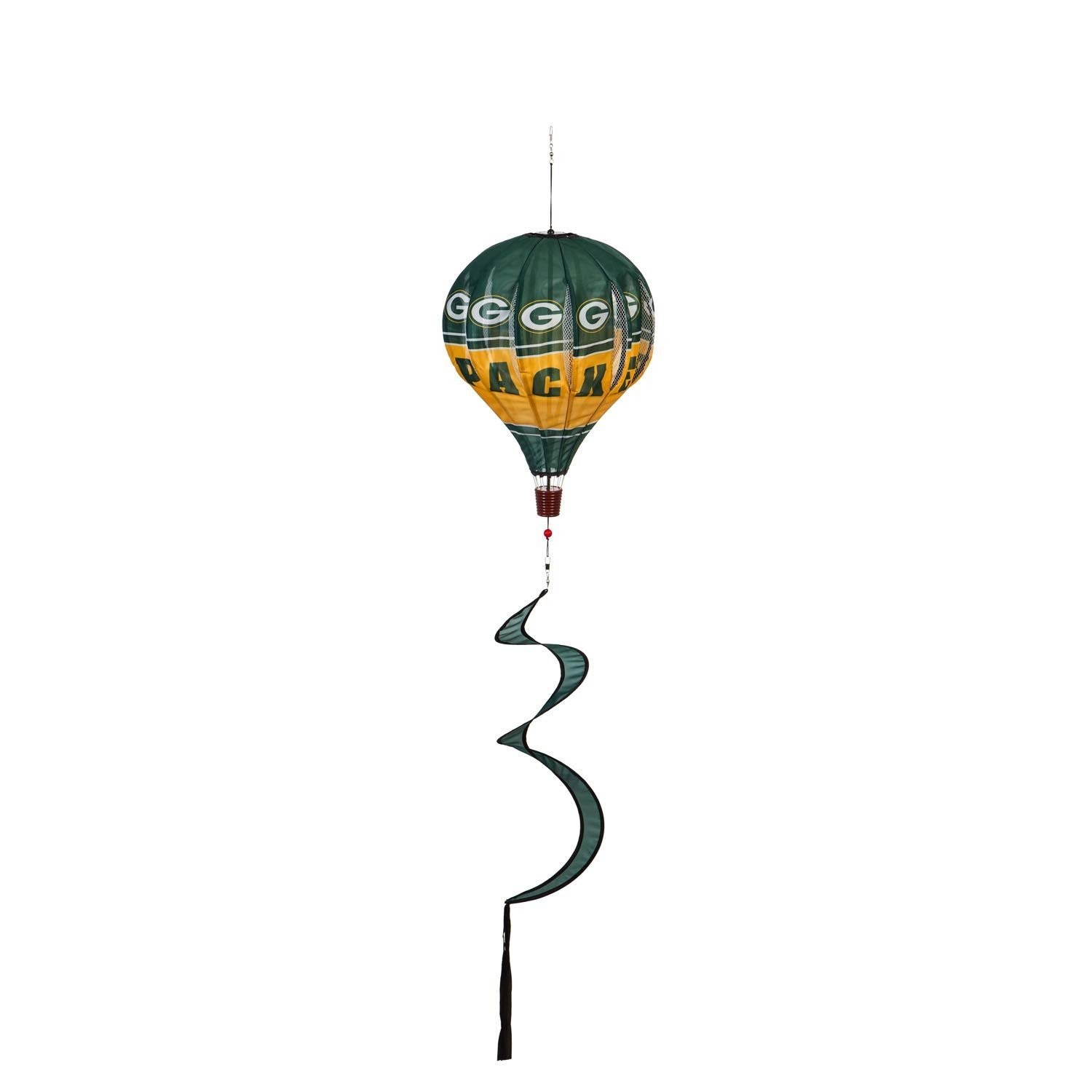 Green Bay Packers Stunning 55 Inch Outdoor Balloon Wind Spinner Flag Banner, 55