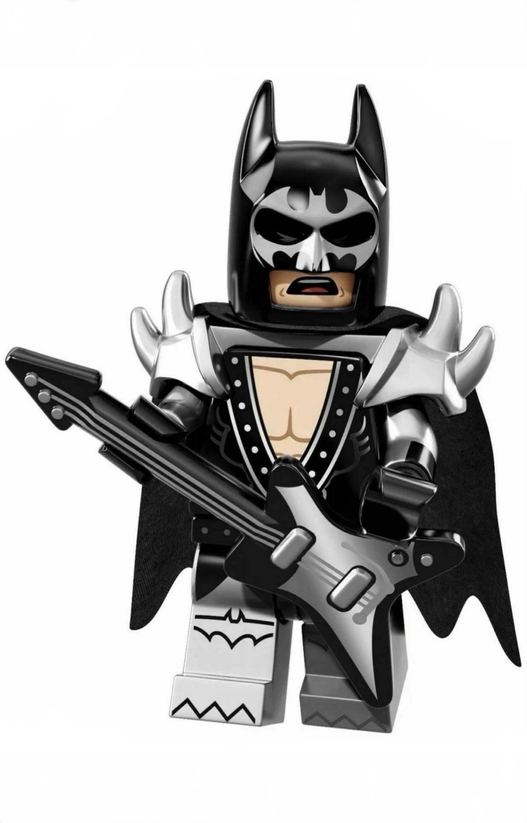 Batman DC Glam Metal Rocker KISS Custom Minifigure