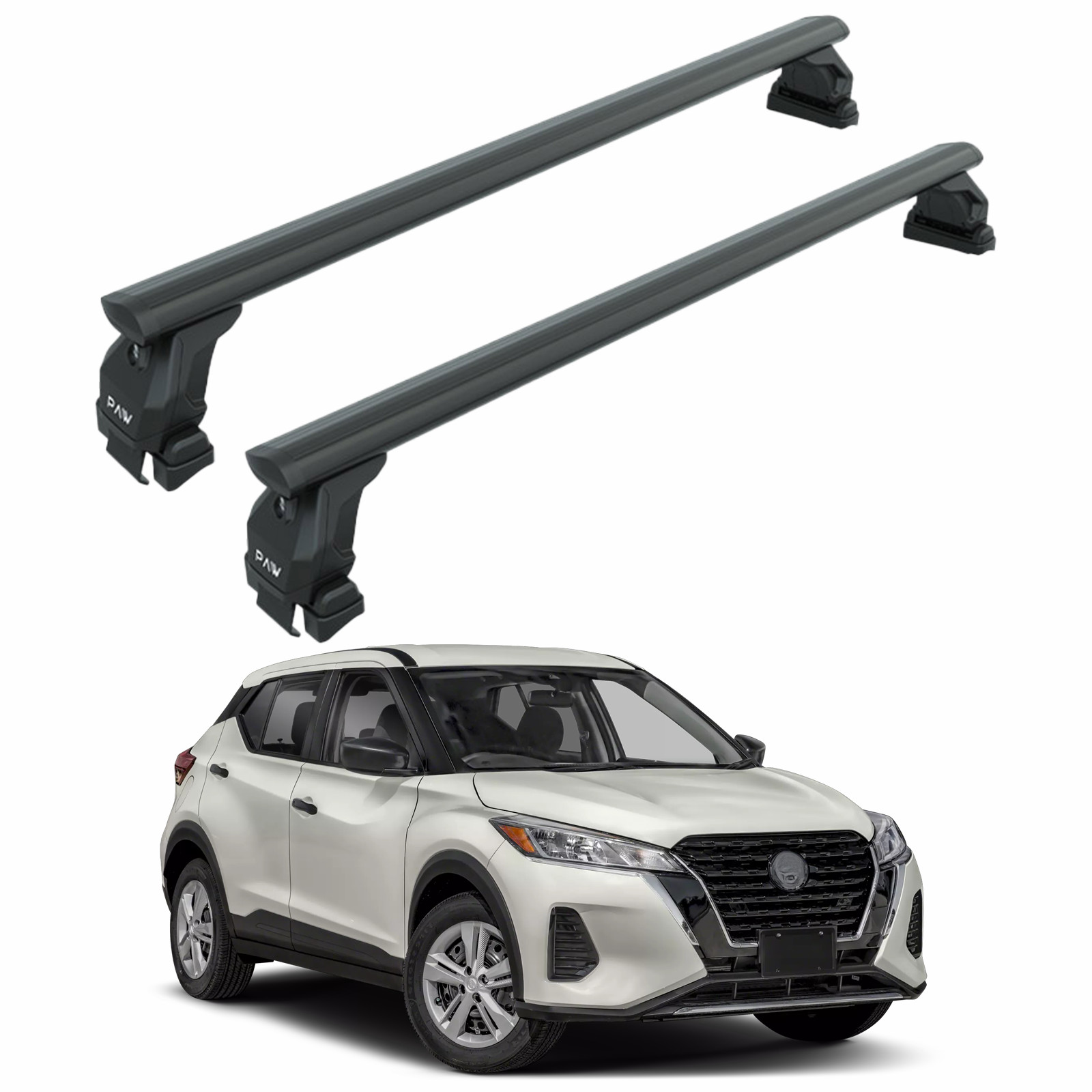 For Nissan Kicks 2018-2024 Roof Rack System, Aluminium Cross Bar, Normal Roof, B