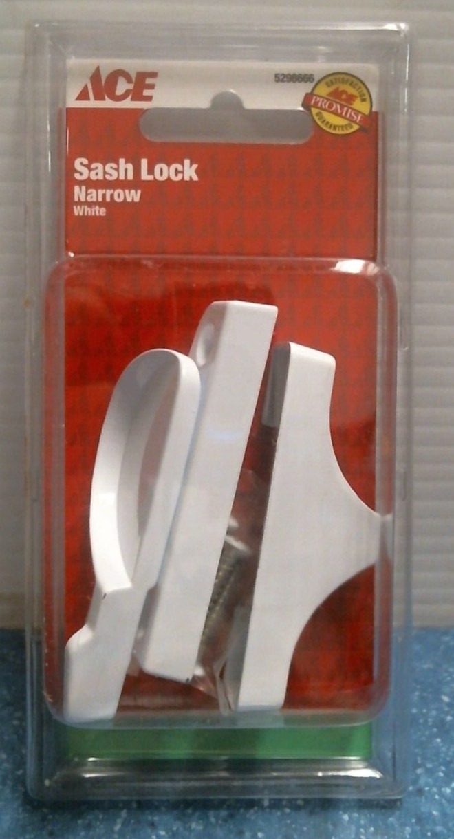 ACE Narrow Sash Lock,  WHITE   (5298666)  FS