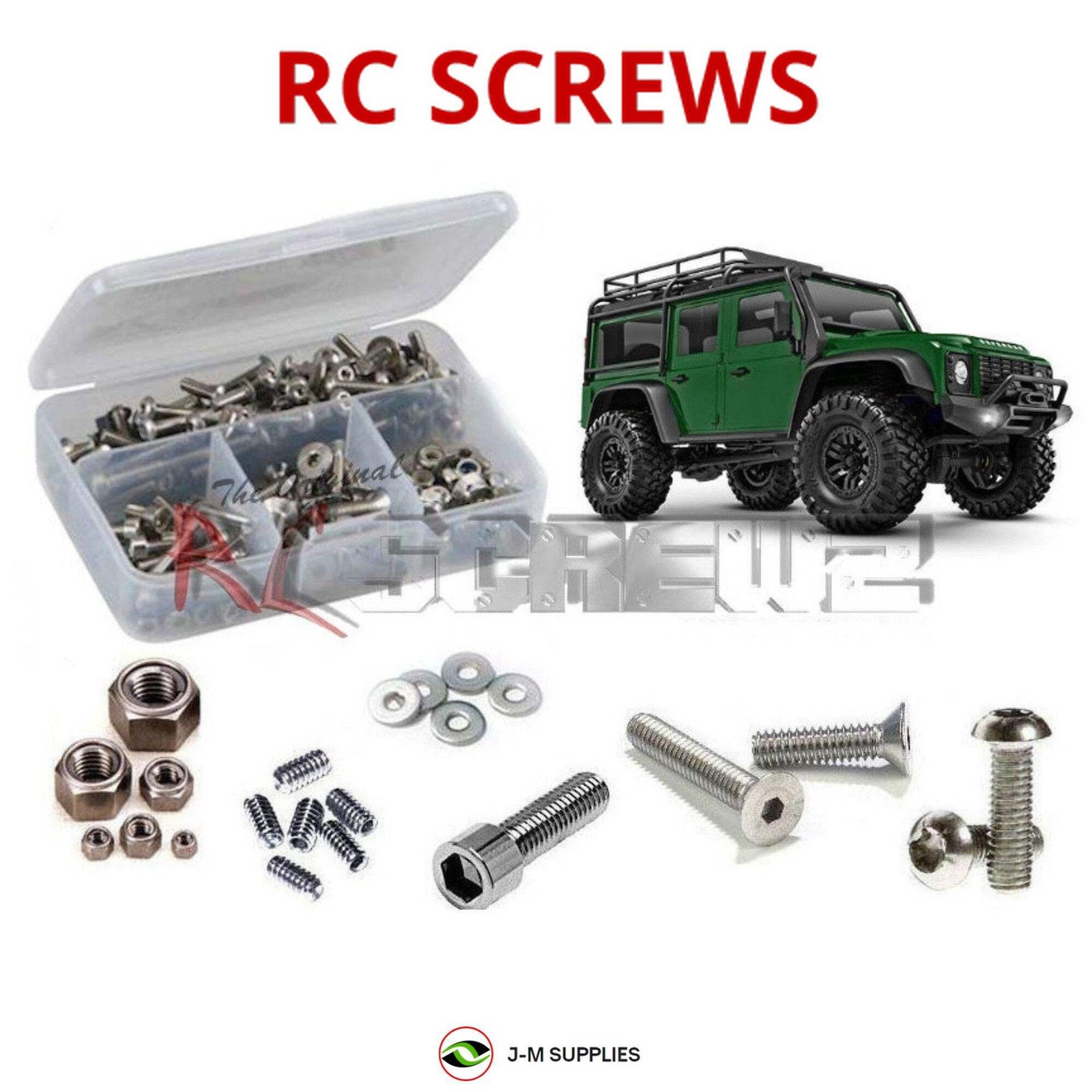 RCScrewZ Stainless Screw Kit tra105 for Traxxas TRX-4M Defender 1/18 4x4 | SET