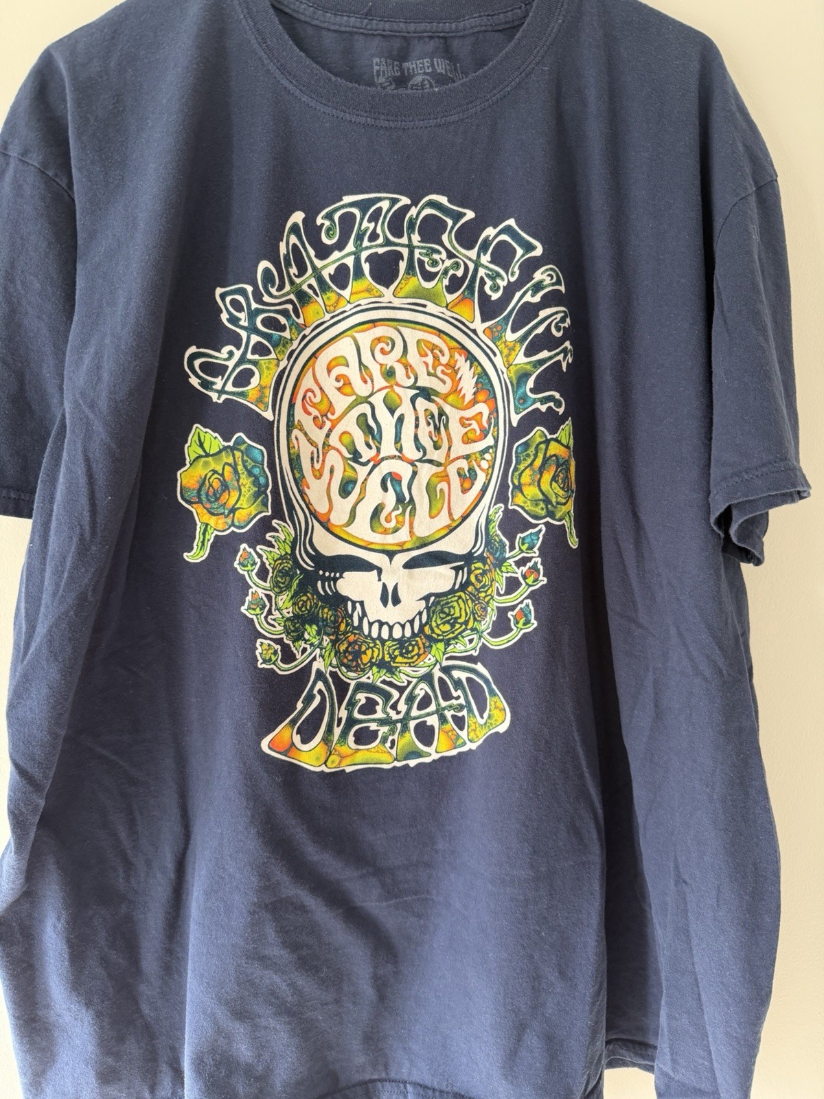 Grateful Dead Fare Thee Well 2015 Chicago Soldier Field Tour 2XL dark blue shirt