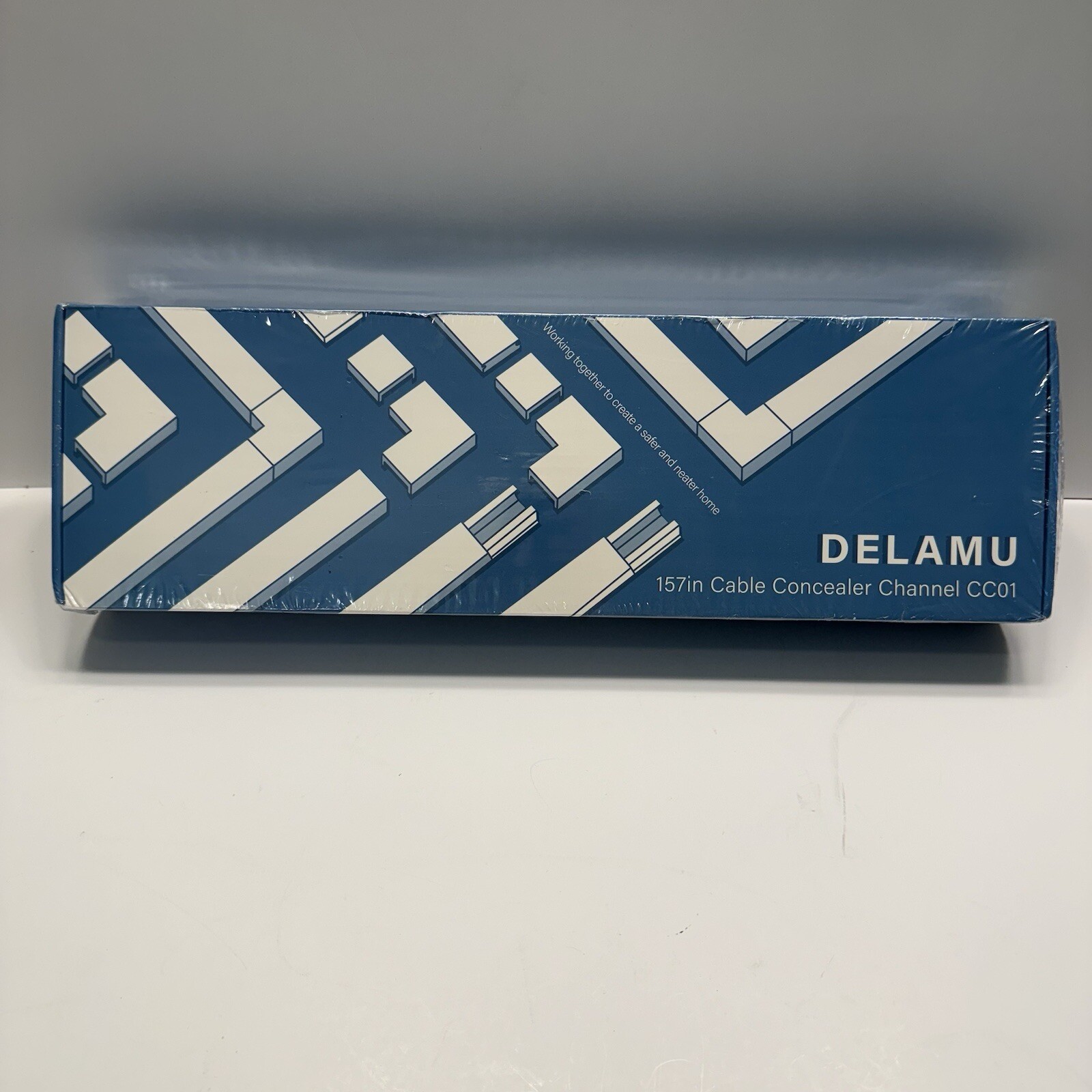 Organize With DELAMU 157in Cable Concealer Channel CC01 **NEW! SEALED PACKAGE!**