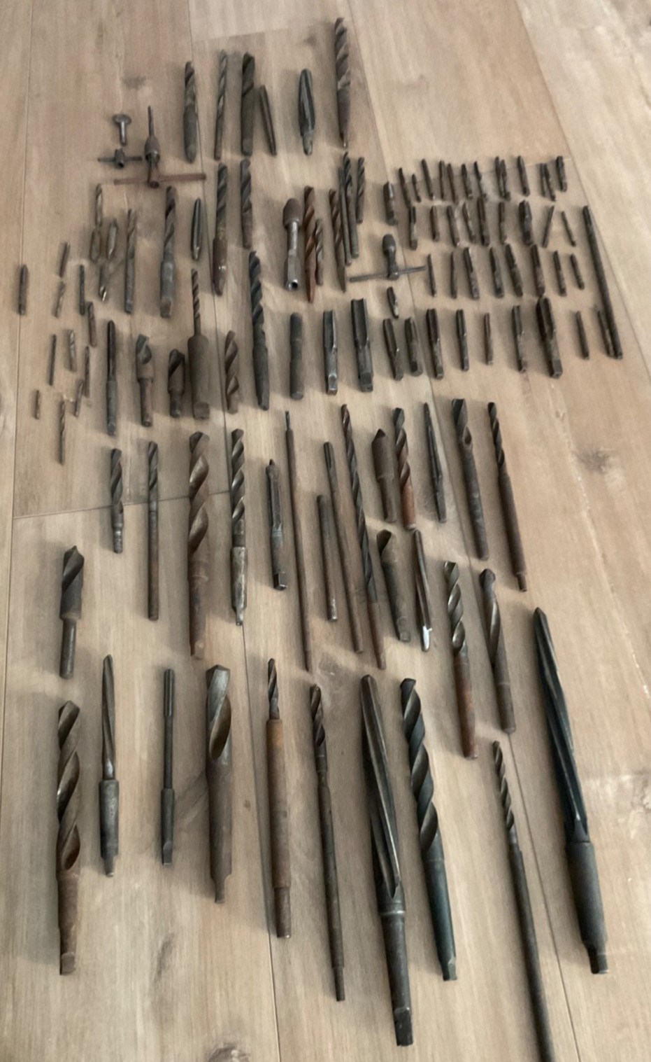 Vintage Machinist Tool Lot Reamers Drill Bits Taps + Some unusual tools 120 pcs