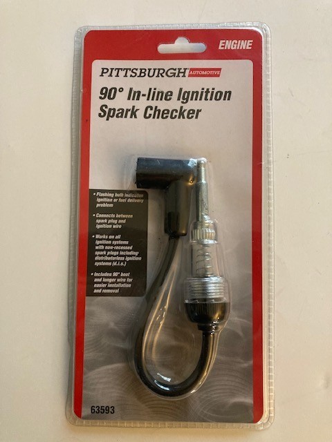 PITTSBURGH Ignition Spark Checker 90° In-line Spark Checker New - 63593 -