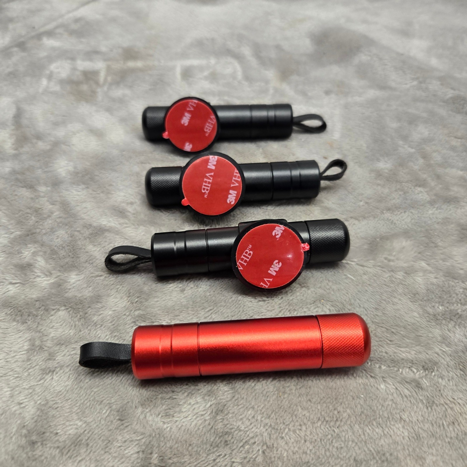 EDC Emergency Seatbelt Cutter Glass Breaker Tool Set Aluminum Red Black 4pc
