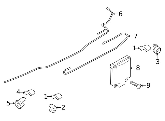 Genuine Ford Blind Spot Radar KB3Z-14C689-C