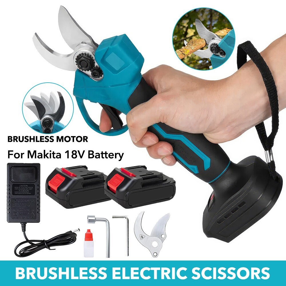 Brushless Electric Pruning Shears Garden Tool Cordless for Makita 18V Battery