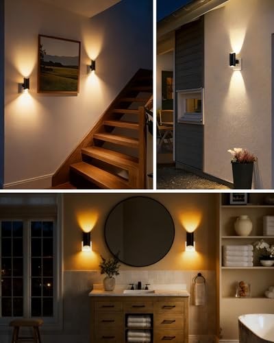 2 Pack Night Lights Plug into Wall, Modern LED Night Light Plug in, Warm white