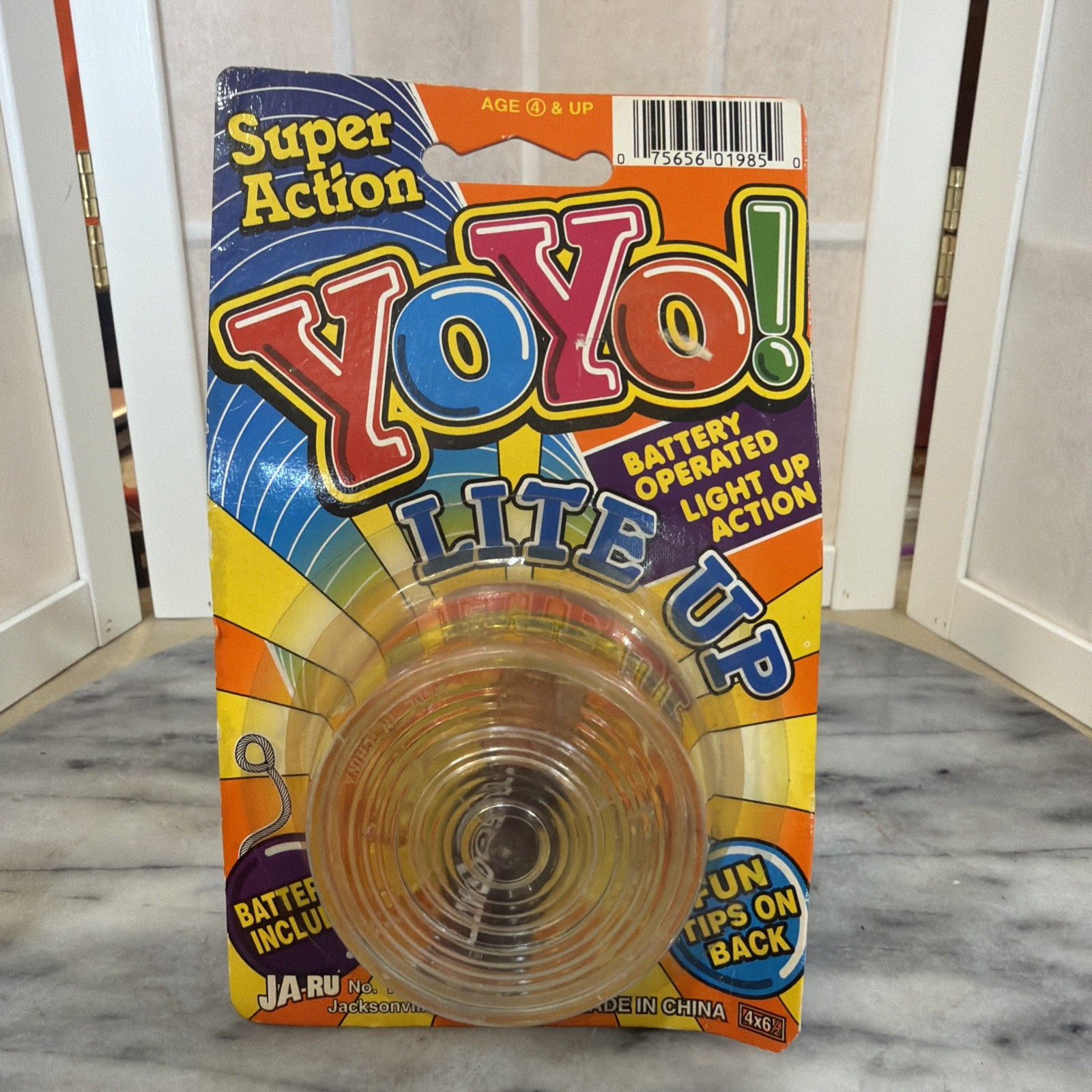 Sealed JA-RU Toys Transparent Yo-Yo Yoyo Light Up.  Please Read Description!