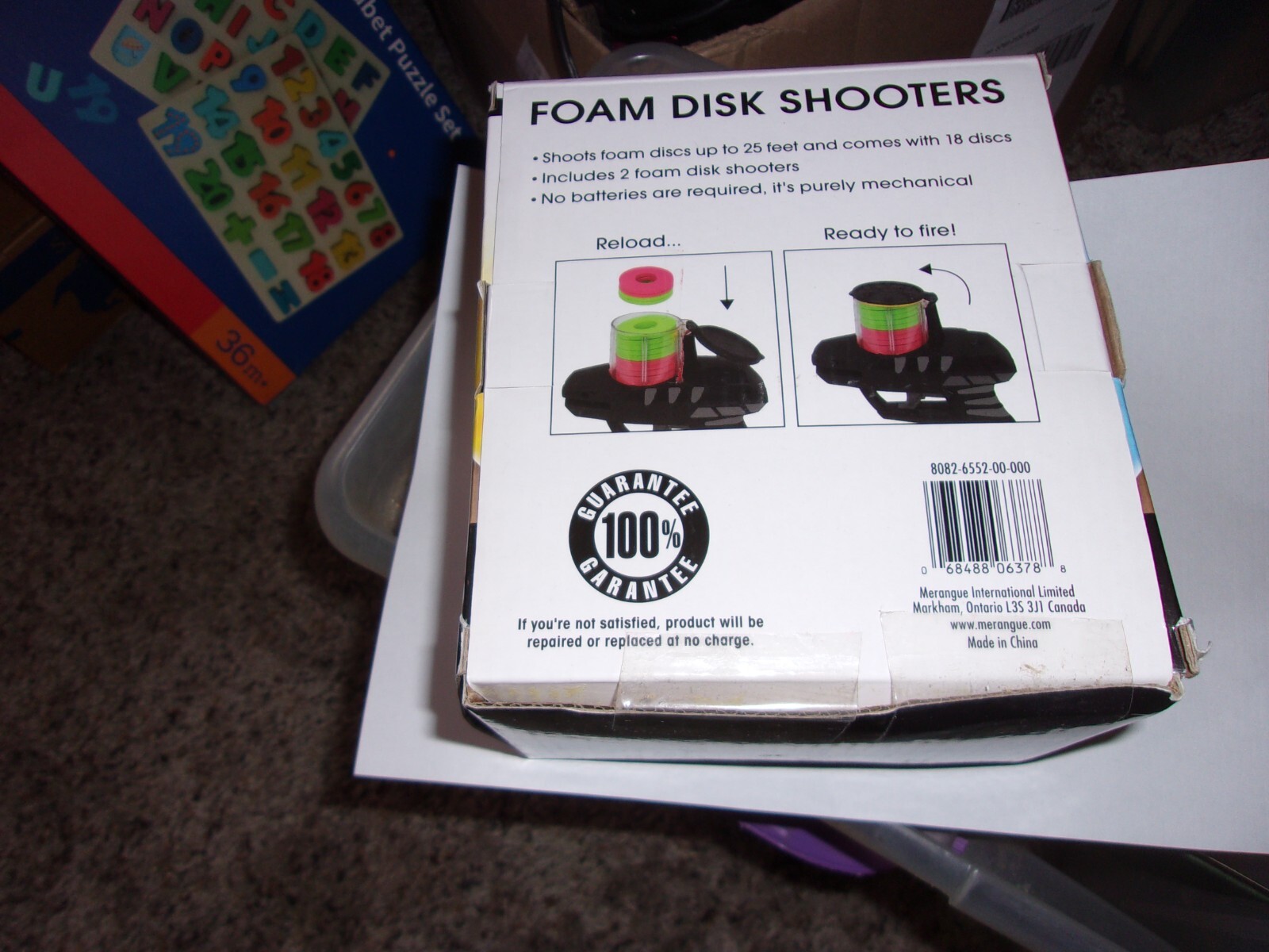 2 foam disc shooteers with 18 disc